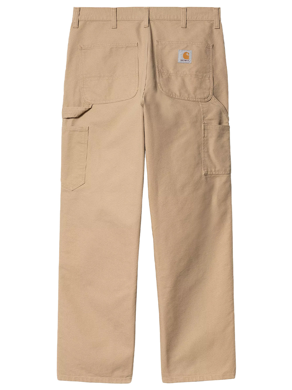 CARHARTT WIP-SINGLE KNEE PANT-I035559 07E5F DUSTY H BROWN/CHALK WASH