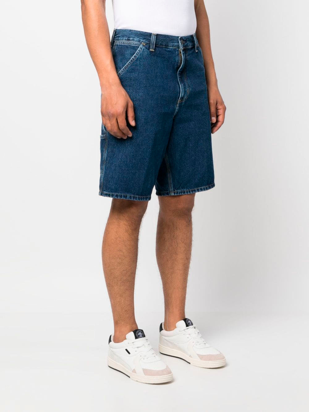 CARHARTT WIP-SINGLE KNEE SHORT-I032026 BLUE RINSED