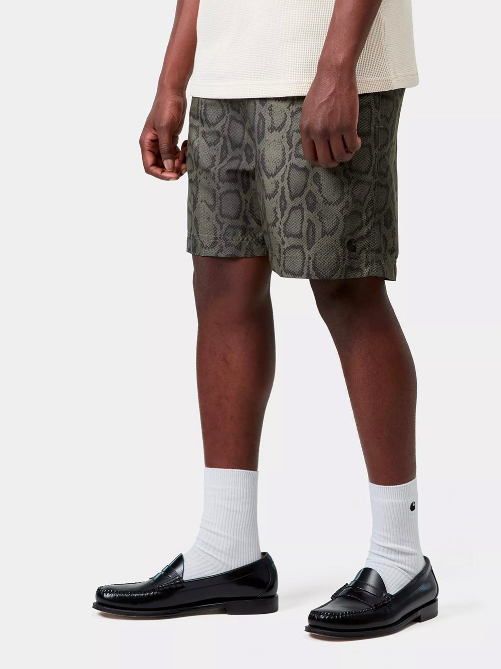 CARHARTT WIP-SLATER SWIM TRUNKS-I035063 3QAXX SNAKE CAMO/LEAF