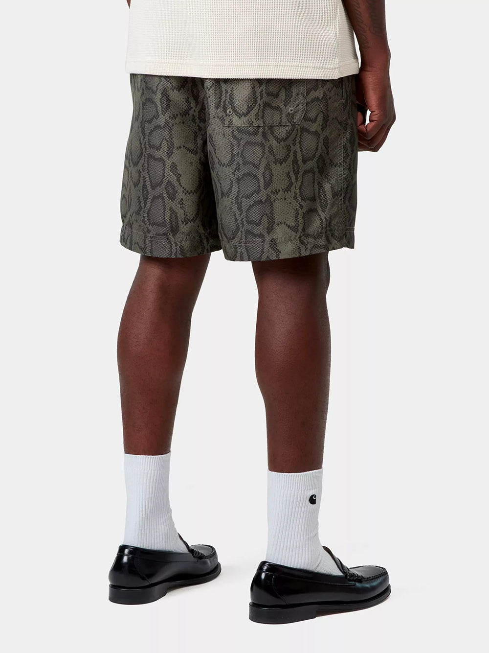 CARHARTT WIP-SLATER SWIM TRUNKS-I035063 3QAXX SNAKE CAMO/LEAF
