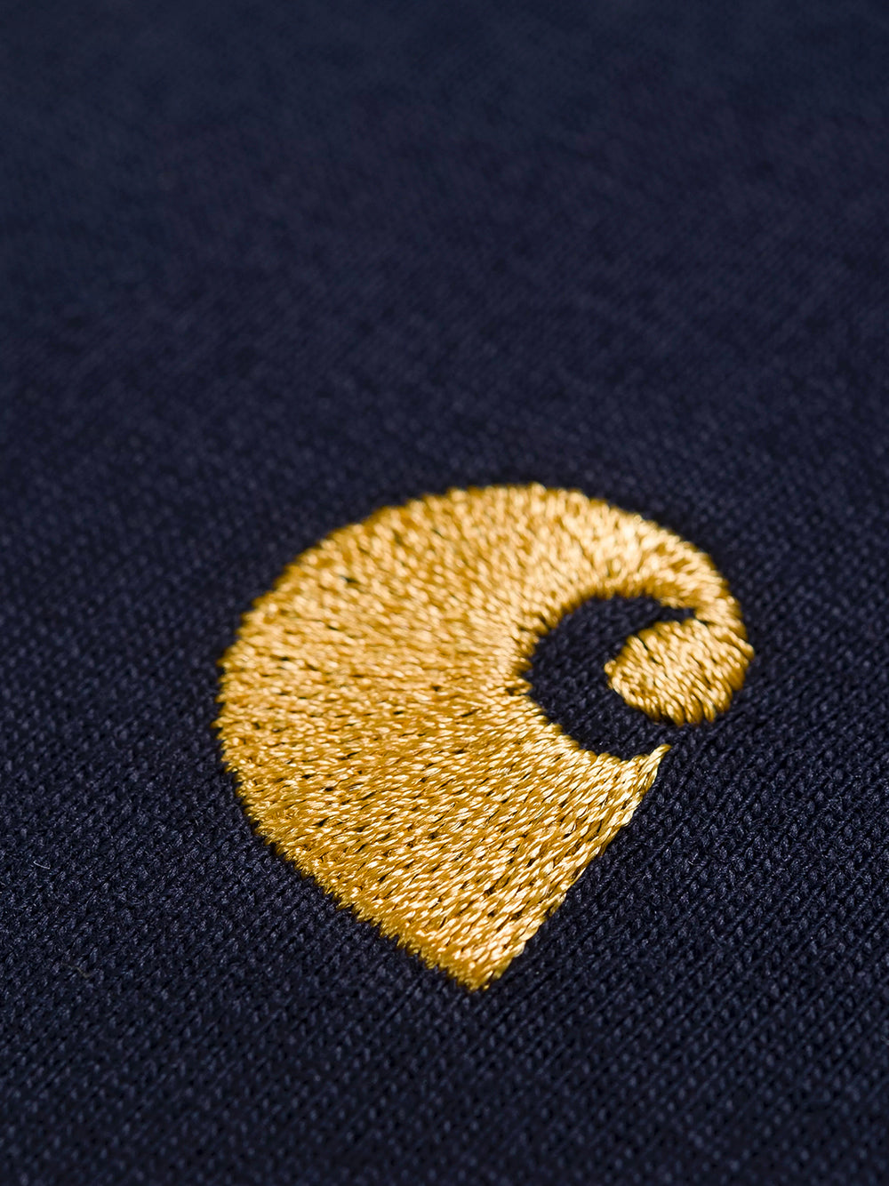 CARHARTT WIP-S/S CHASE T-SHIRT-I026391 00HXX DARK NAVY/GOLD