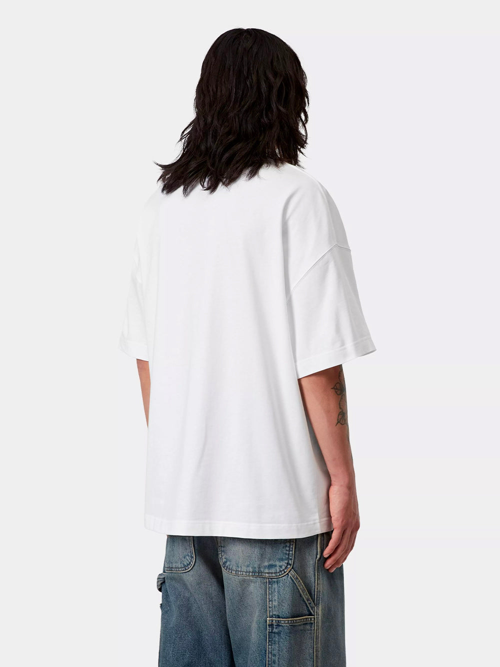 CARHARTT WIP-S/S LINK SCRIPT T-SHIRT-I031373 00AXX WHITE/BLACK