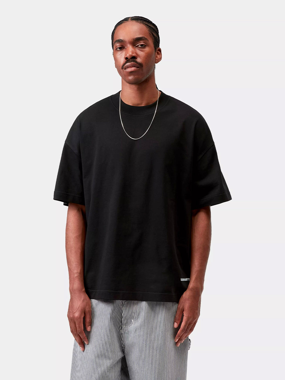 CARHARTT WIP-S/S LINK SCRIPT T-SHIRT-I031373 0D2XX BLACK/WHITE