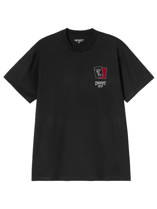 CARHARTT WIP-S/S PLAYING CARDS T-SHIRT-I036895 89XX BLACK