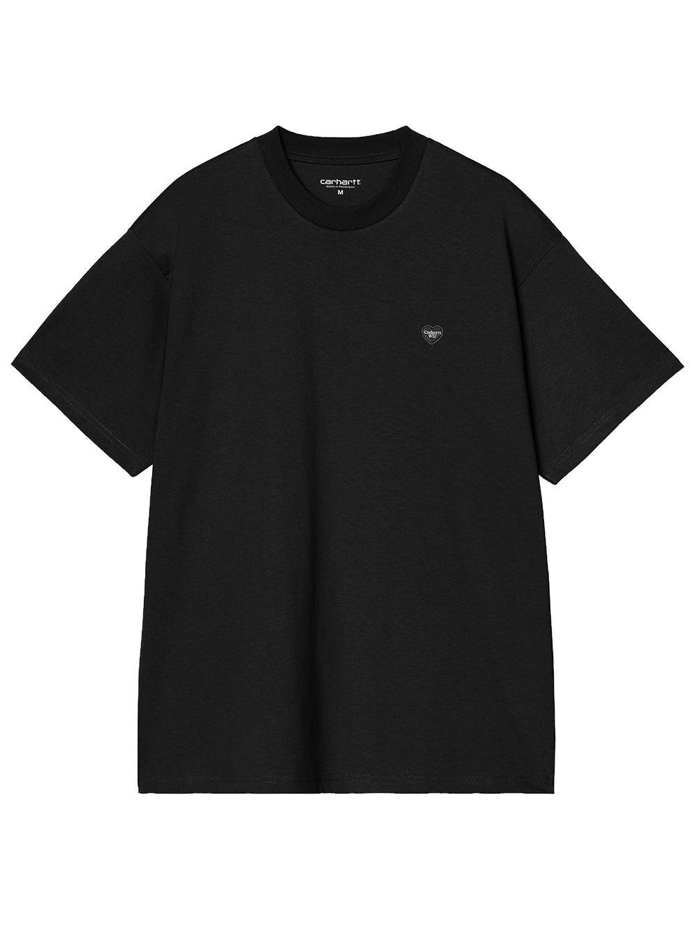 CARHARTT WIP-S/S SMALL HEART T-SHIRT-I037116 00EXX BLACK/BLACK