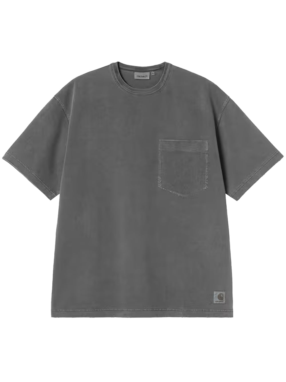 CARHARTT WIP-S/S TORION POCKET T-SHIRT-I035957 89B7 BLACK/GRIND WASH
