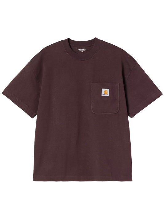 CARHARTT WIP-S/S WORK POCKET T-SHIRT-I035523 33HXX PALISANDER