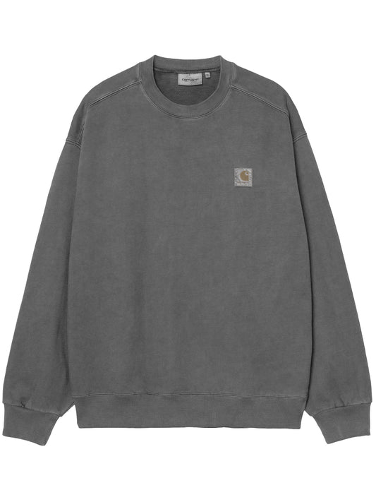 CARHARTT WIP-VISTA SWEATSHIRT-I029522 89GD BLACK/GARMENT DYED