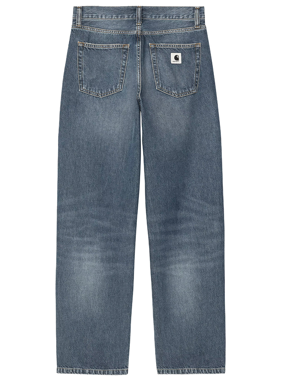CARHARTT WIP-W` ARIN PANT-I035881 014L BLUE/DARK USED WASH