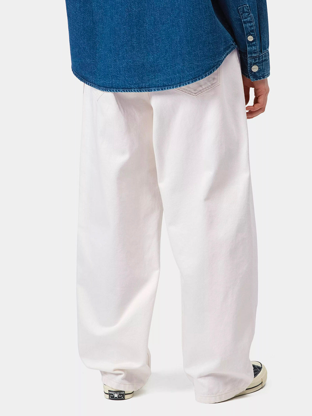 CARHARTT WIP-W` BRANDON PANT-I035892 0202 WHITE RINSED