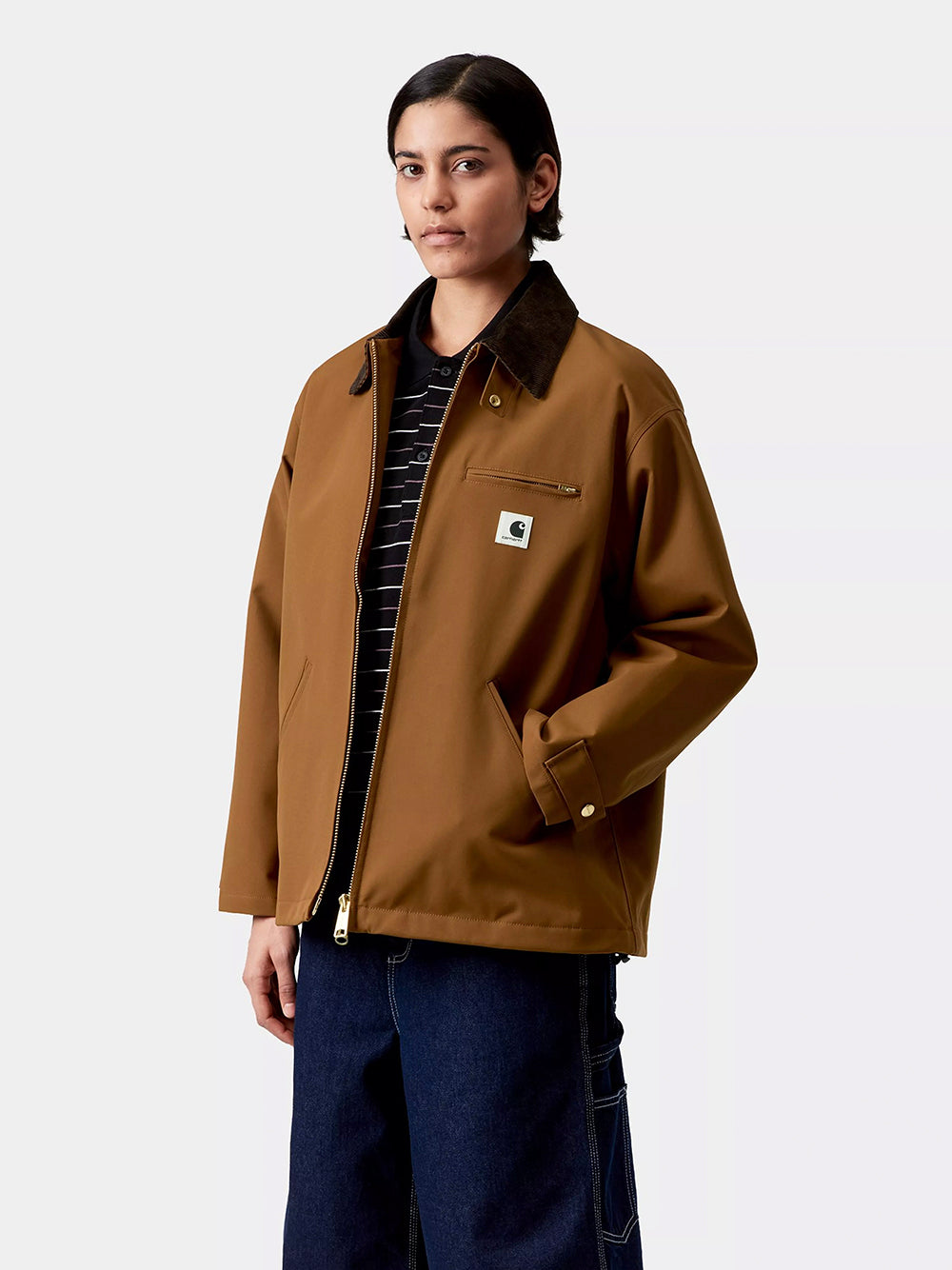CARHARTT WIP-W` CLARK JACKET-I036144 00SXX HAMOLTON BROWN/TOBACCO