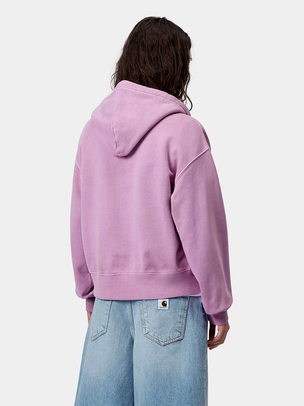 CARHARTT WIP-W` HOODED NELSON JACKET-I033830 3IBGD GENTLE PURPLE GARMENT DYED