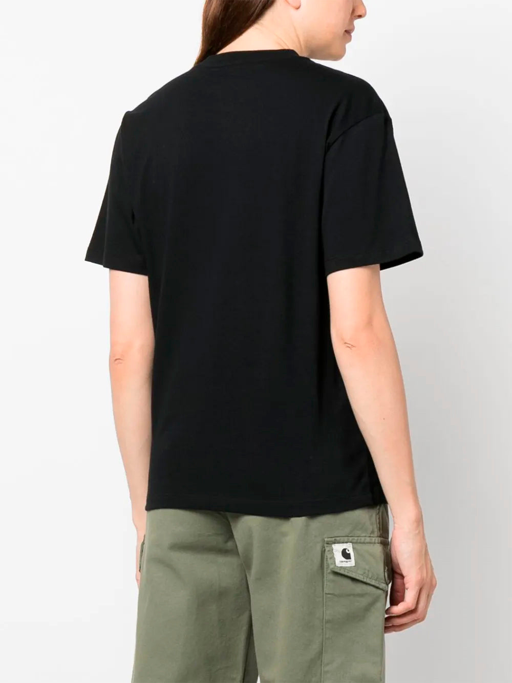 CARHARTT WIP-W` S/S POCKET HEART T-SHIRT-I032180 1V2XX BLACK/RED
