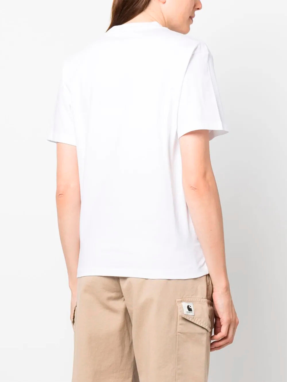 CARHARTT WIP-W` S/S POCKET HEART T-SHIRT-I032180 1WZXX WHITE/RED
