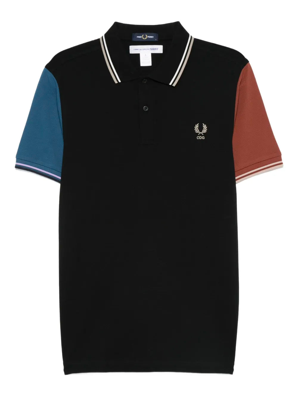 COMME DES GARÇONS-COLORBLOCK POLO-FP.T501.W25 1 BLACK