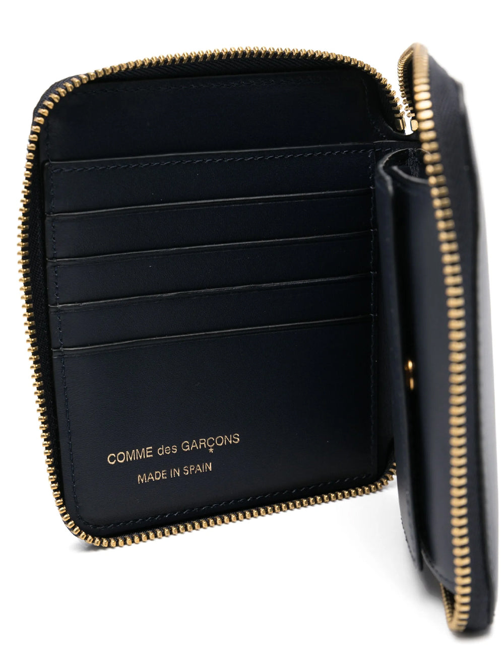 COMME DES GARÇONS WALLET-CLASSIC LEATHER FULL ZIP AROUND WALLET-SA2100 800 BLACK