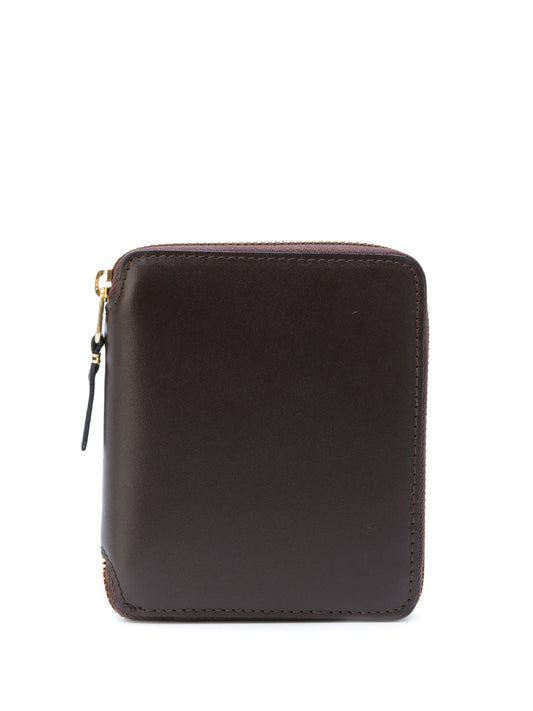COMME DES GARÇONS WALLET-CLASSIC LEATHER FULL ZIP AROUND WALLET-SA2100 801 MARRON