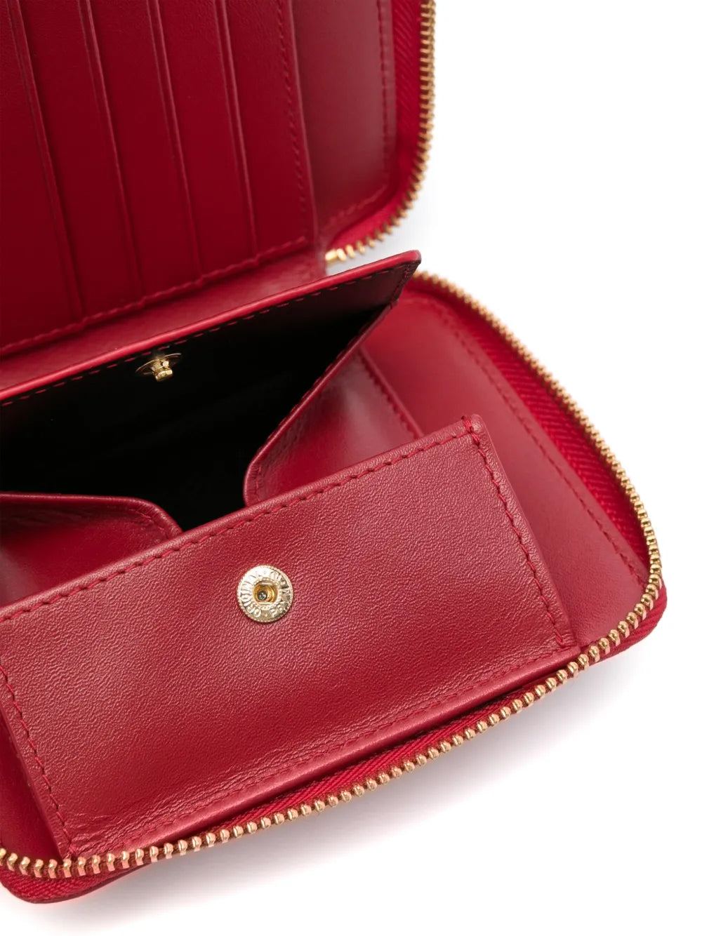 COMME DES GARÇONS WALLET-CLASSIC LEATHER FULL ZIP AROUND WALLET-SA2100 RED