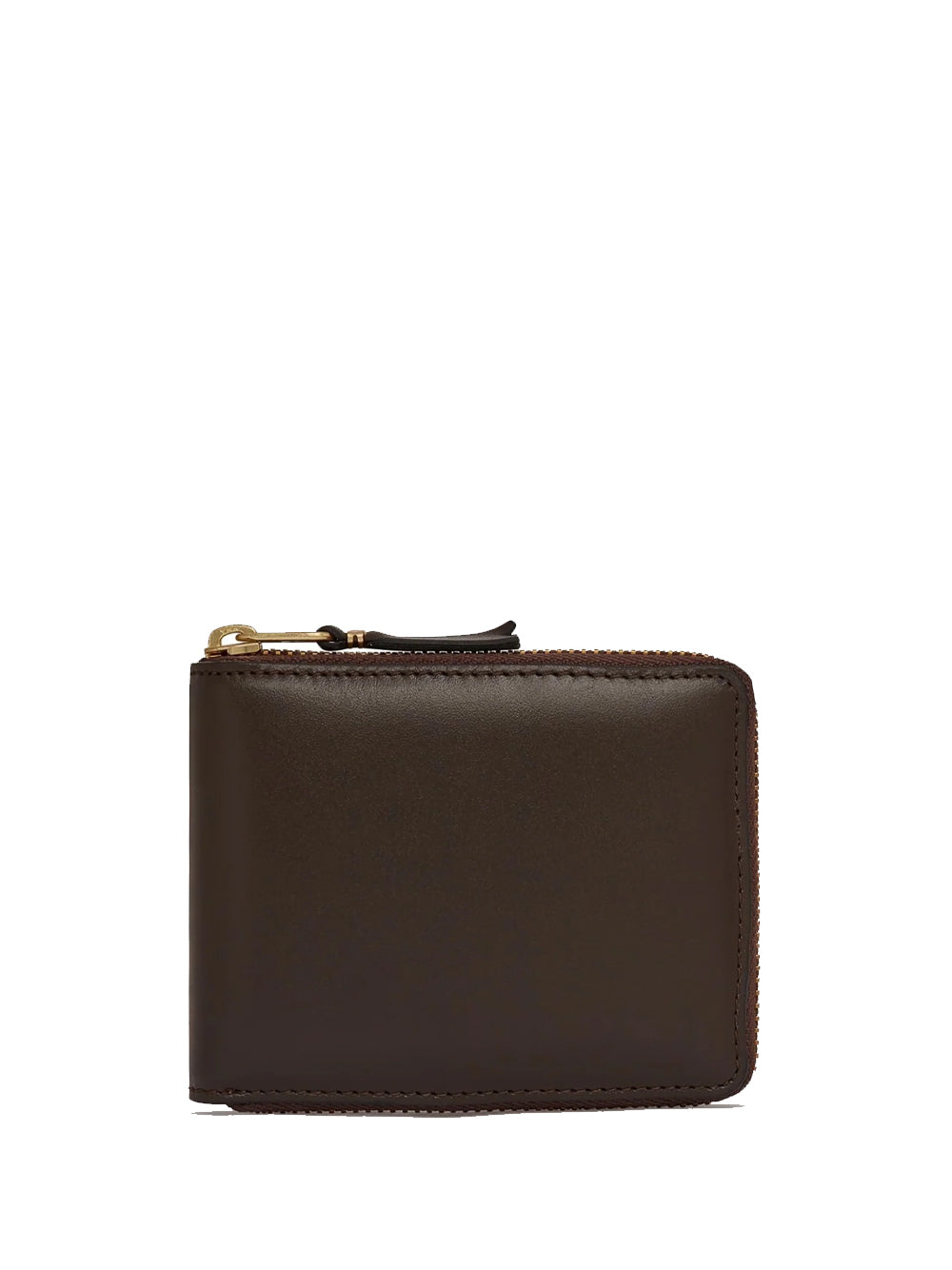 COMME DES GARÇONS WALLET-CLASSIC LEATHER FULL ZIP AROUND WALLET-SA7100 801 MARRON
