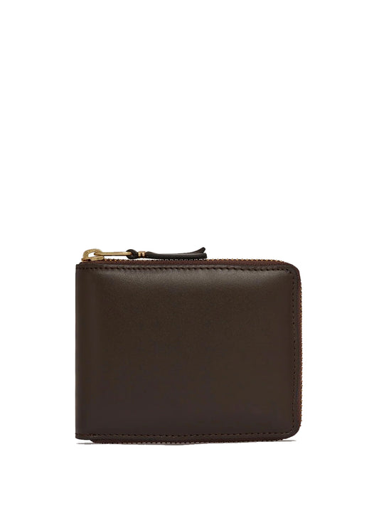 COMME DES GARÇONS WALLET-CLASSIC LEATHER FULL ZIP AROUND WALLET-SA7100 801 MARRON