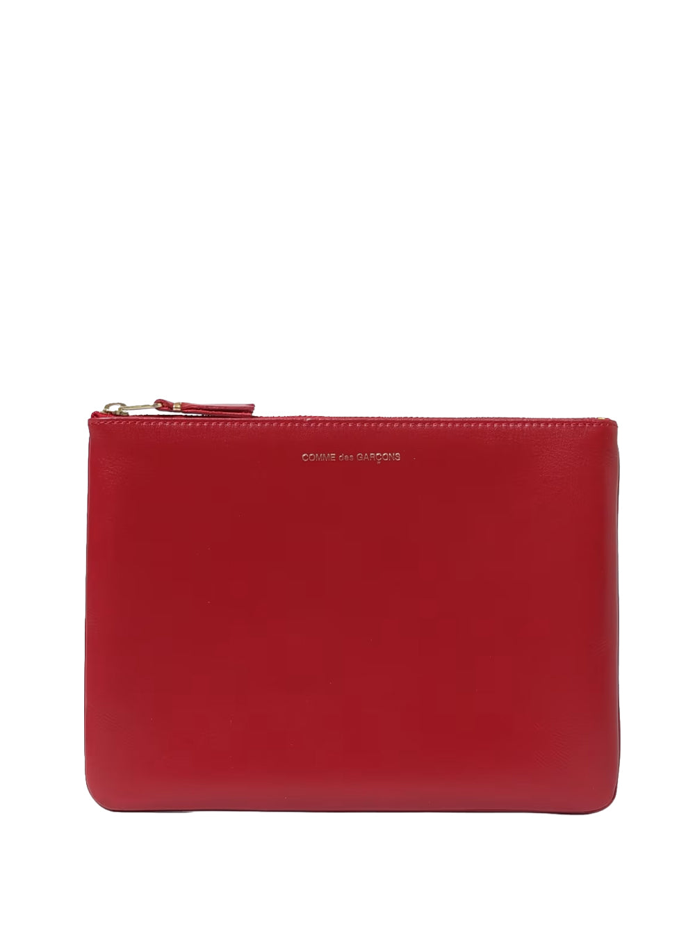 COMME DES GARÇONS WALLET-CLASSIC LEATHER ZIP POUCH-SA5100 RED