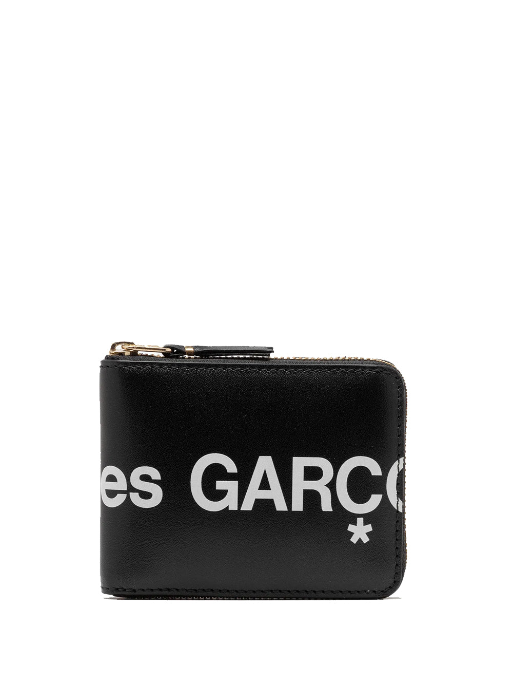 COMME DES GARÇONS WALLET-HUGE LOGO FULL ZIP AROUND WALLET-SA7100HL 1 BLACK