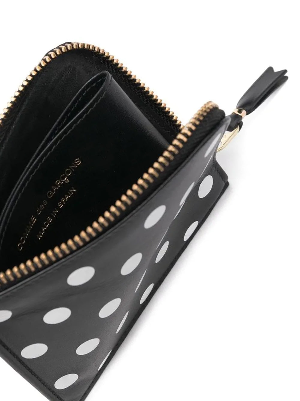 COMME DES GARÇONS WALLET-ZIP AROUND WALLET POIS-SA3100PD BLACK