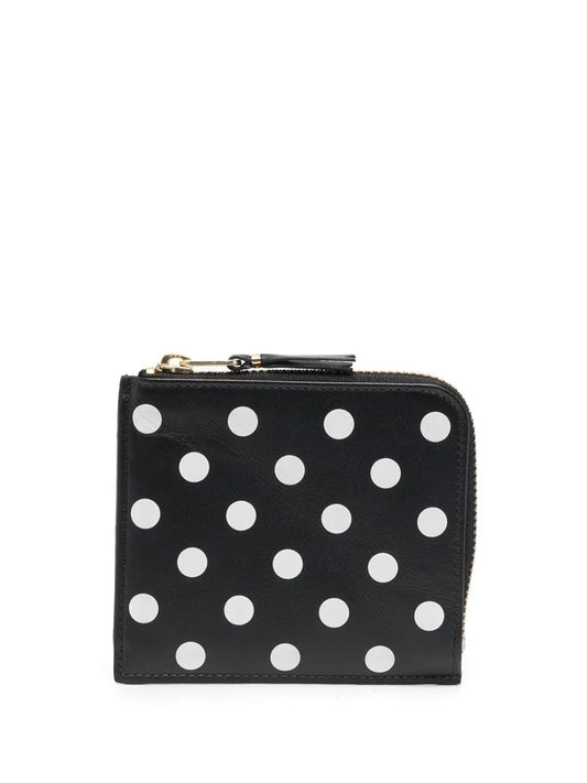 COMME DES GARÇONS WALLET-ZIP AROUND WALLET POIS-SA3100PD BLACK