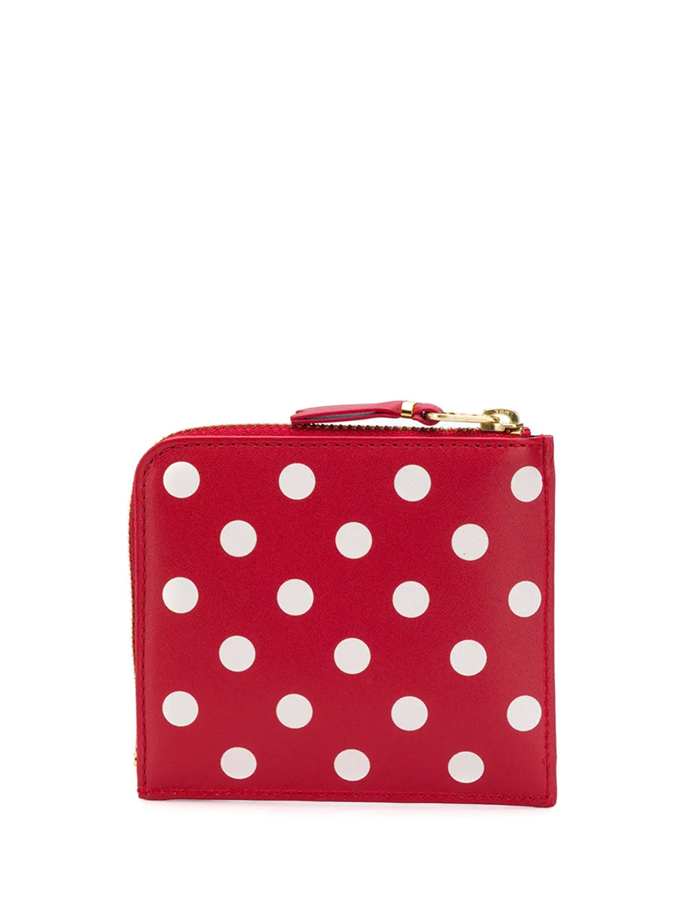 COMME DES GARÇONS WALLET-ZIP AROUND WALLET POIS-SA3100PD RED