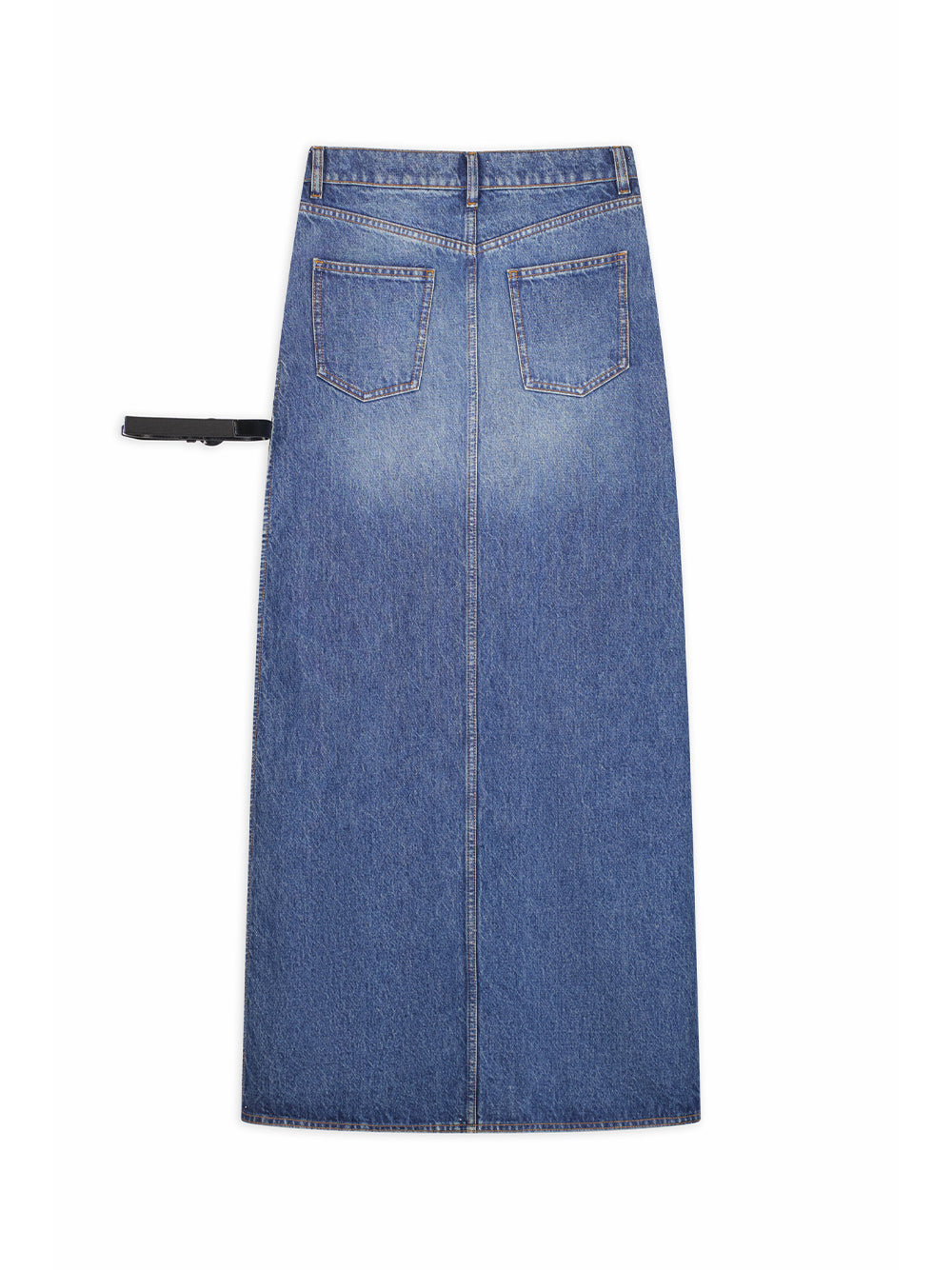 COPERNI-GARTER BELT DENIM SKIRT-COPJ101F2014 BLUE