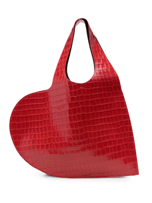 COPERNI-HEART TOTE CROCO-COPBA14F6107 RED