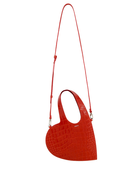 COPERNI-MINI HEART TOTE CROCO-COPBA93F6107 RED