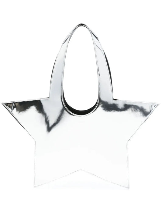 COPERNI-MIRRORED MINI STAR TOTE BAG-COPBA87F6005 SILVER