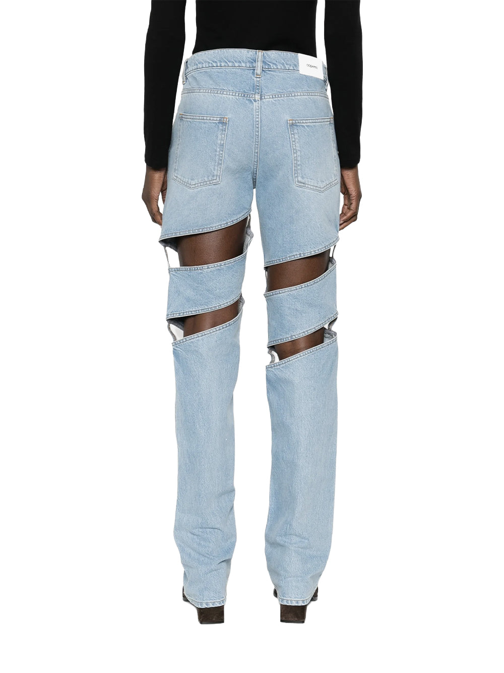 COPERNI-SPIRAL DENIM PANTS-COPP169F2054 LIGHT BLUE