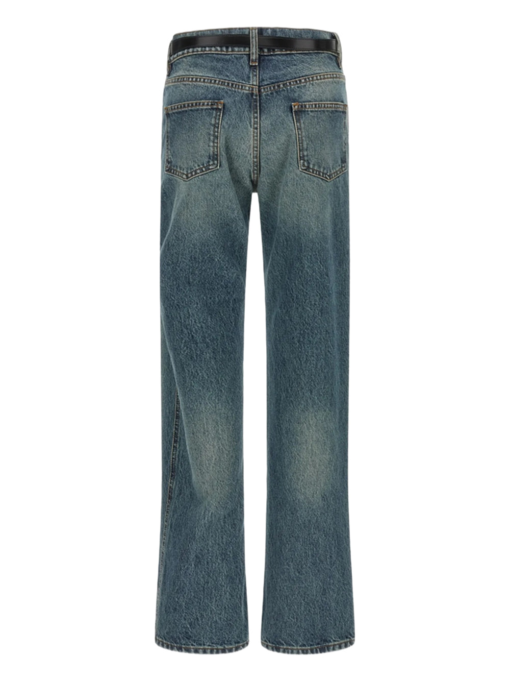 COPERNI-SUSPENDED DENIM PANTS-COPP215F2081 VINTAGE BLUE