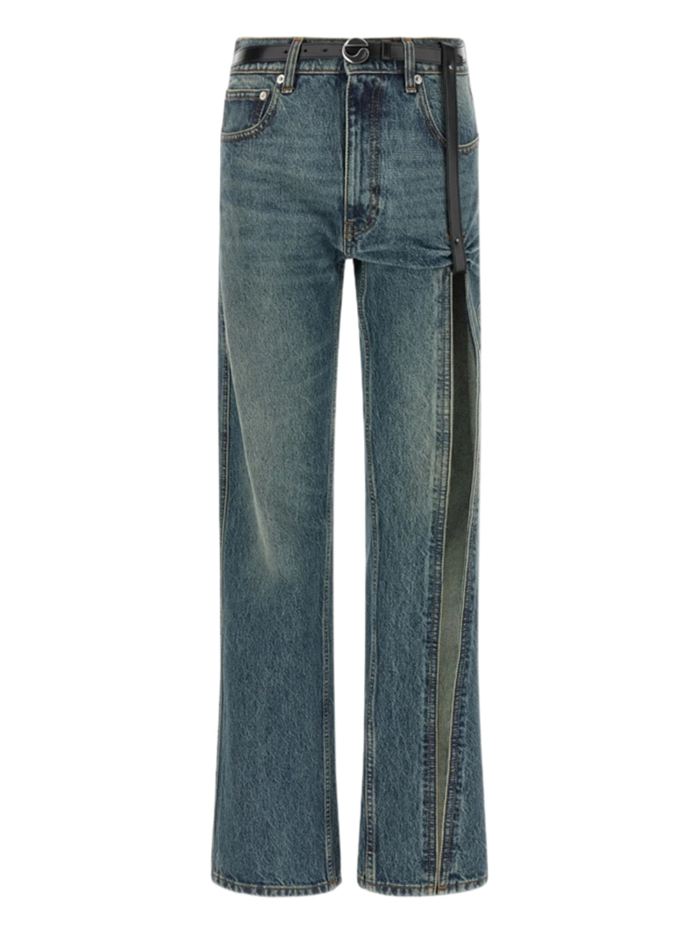COPERNI-SUSPENDED DENIM PANTS-COPP215F2081 VINTAGE BLUE