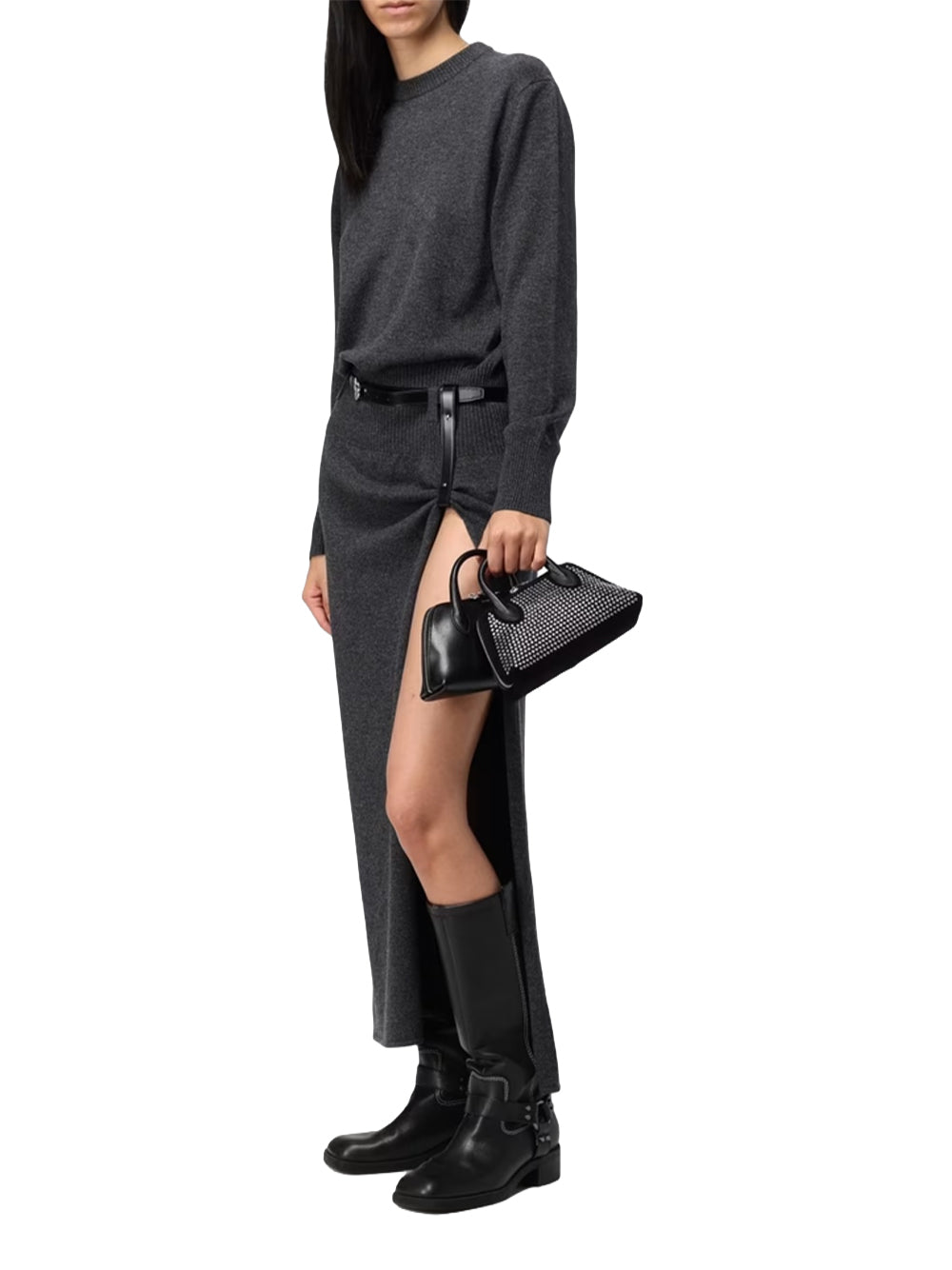 COPERNI-SUSPENDED KNIT DRESS-COPML230Y1005 GREY