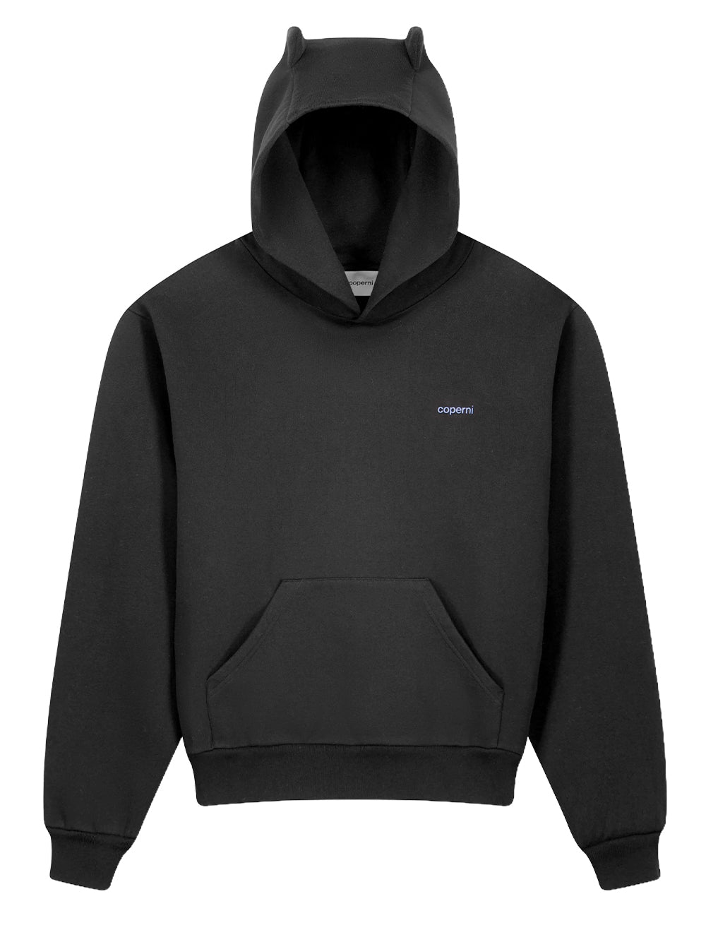 COPERNI-WASHED HORN HOODIE-COPJS15BIS523W BLACK/BLUE
