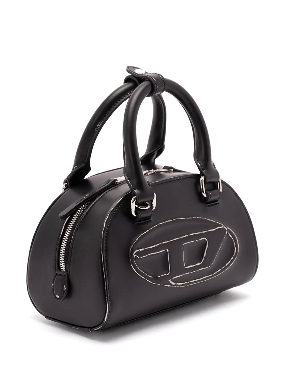 DIESEL-1DR DOME CROSSBODY BAG-X10369.P8630 HA578 BLACK