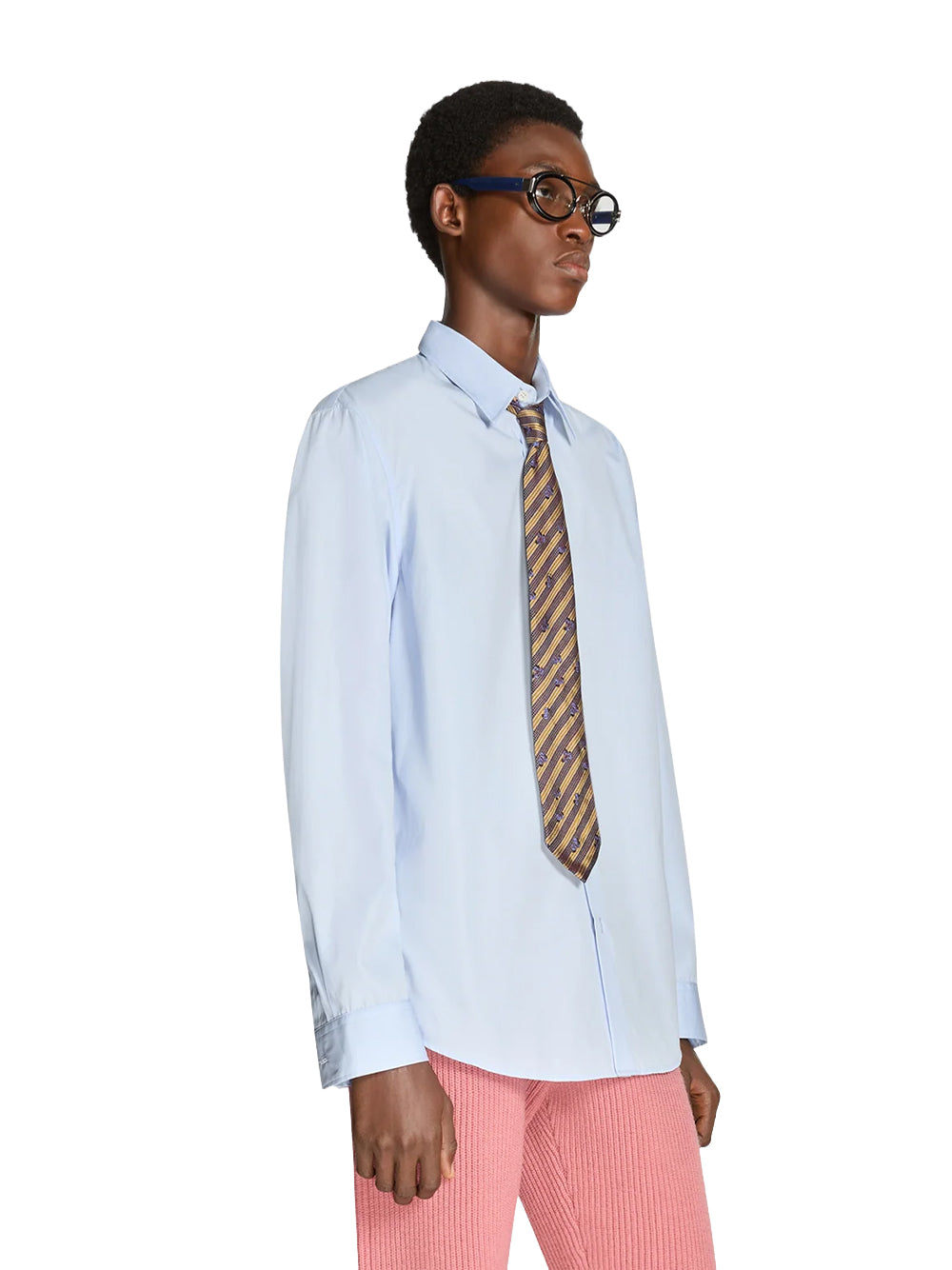 DRIES VAN NOTEN-CAPER 4314 M.W.SHIRT-020700.4314 514 LIGHT BLUE