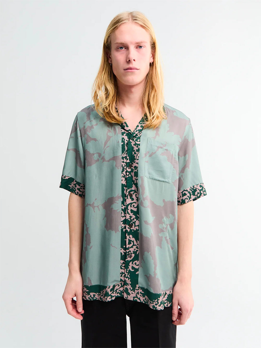 DRIES VAN NOTEN-CARLTONE 3082 M.W.SHIRT-020742.3082 508 PETROL