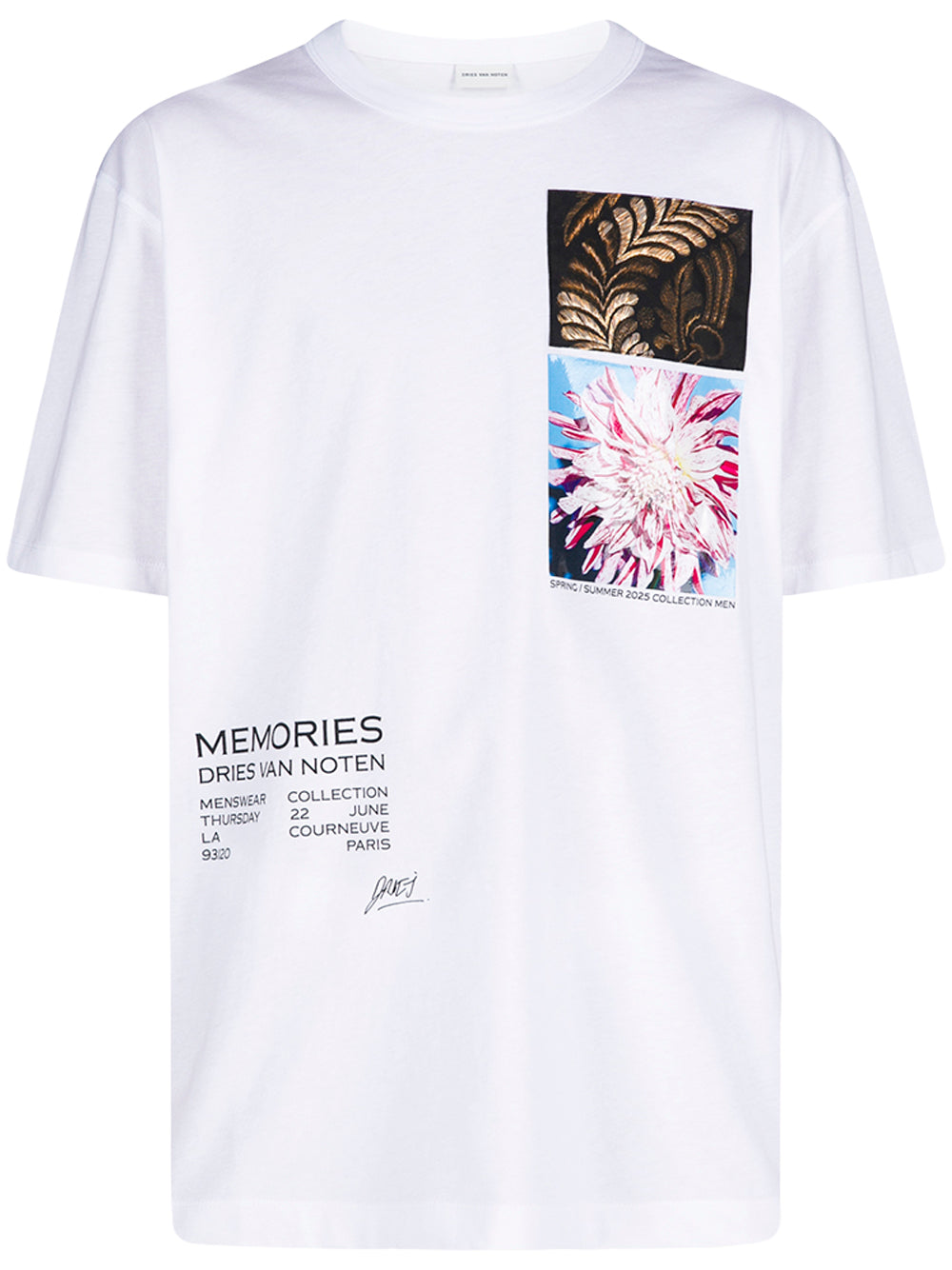 DRIES VAN NOTEN-HEER PR 1600 M.K.SS.T-SHIRT-021109.1600.001 001 WHITE