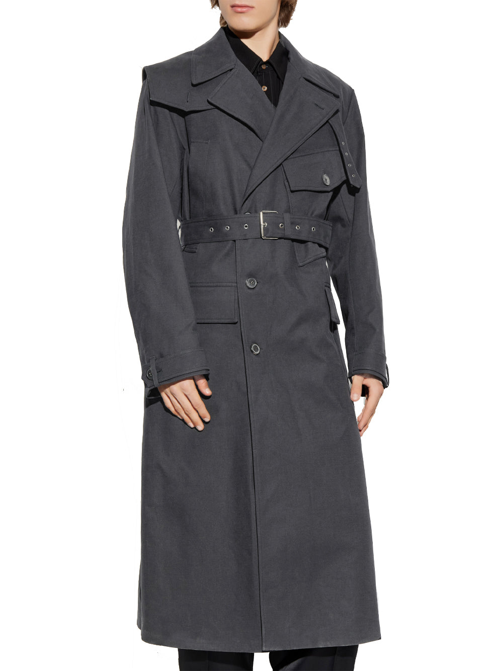 DRIES VAN NOTEN-ROCOR 2058 M.W.COAT-252.020245.2058 803 DARK GREY