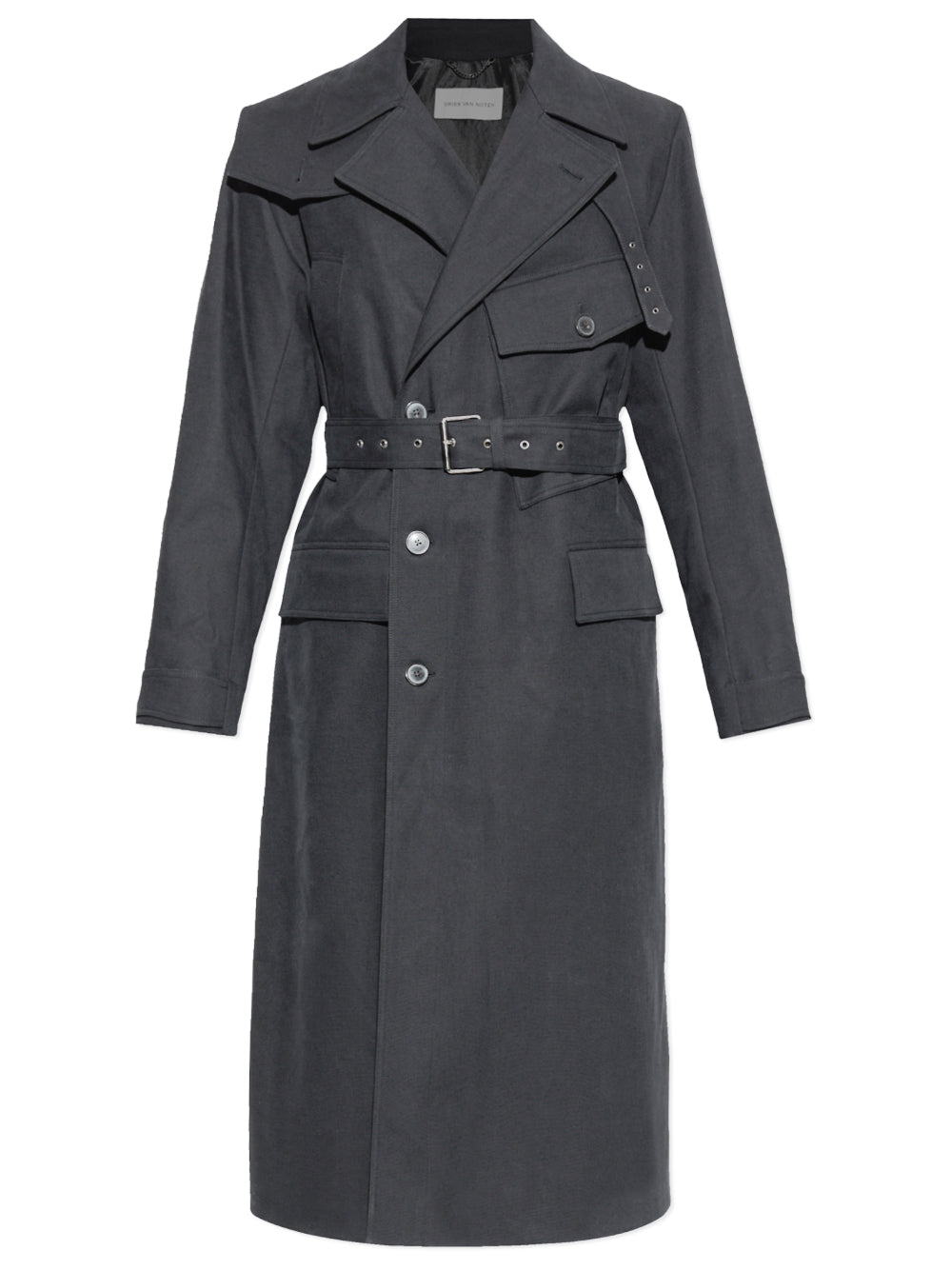 DRIES VAN NOTEN-ROCOR 2058 M.W.COAT-252.020245.2058 803 DARK GREY