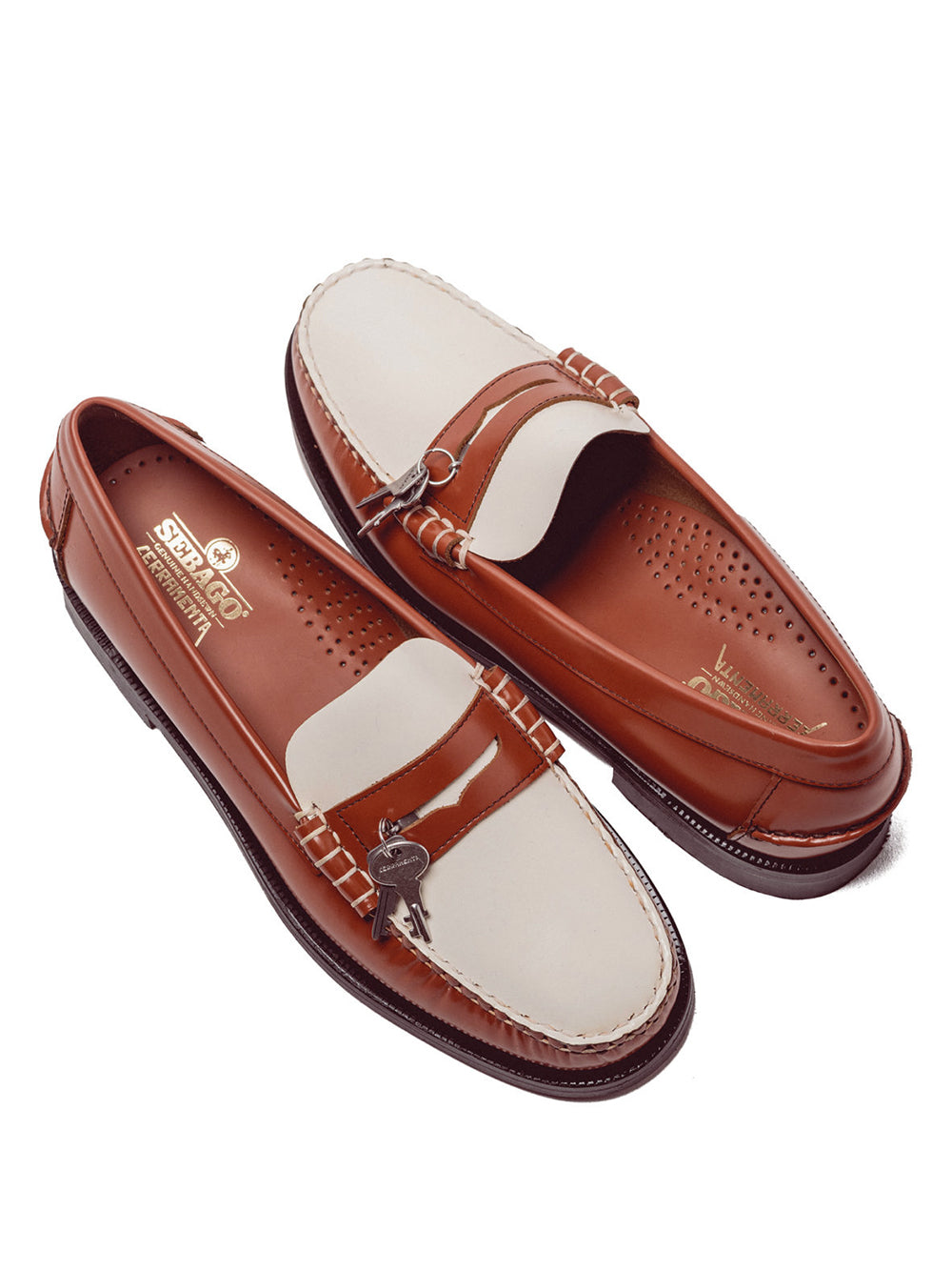 FERRAMENTA COLLABORATIONS-SEBAGO DAN FERRAMENTA-3114JW A01 BROWN GINGER.WHITE