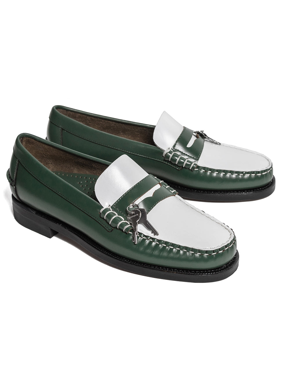 FERRAMENTA COLLABORATIONS-SEBAGO DAN FERRAMENTA WOMAN-2117XWG GREEN CHIEVE/WHITE