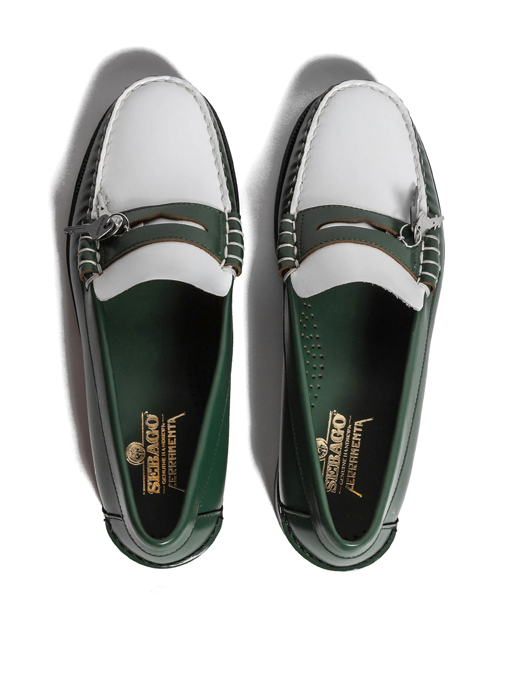 FERRAMENTA COLLABORATIONS-SEBAGO DAN FERRAMENTA WOMAN-2117XWG GREEN CHIEVE/WHITE