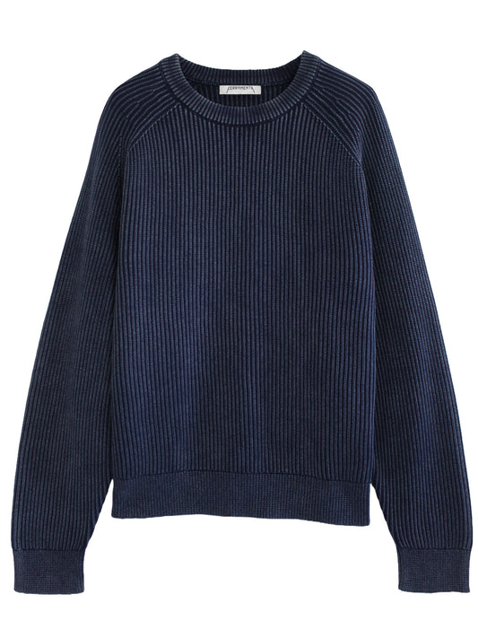 FERRAMENTA-CREWNECK ACID WASH-FMTSIN108 BLUE NAVY