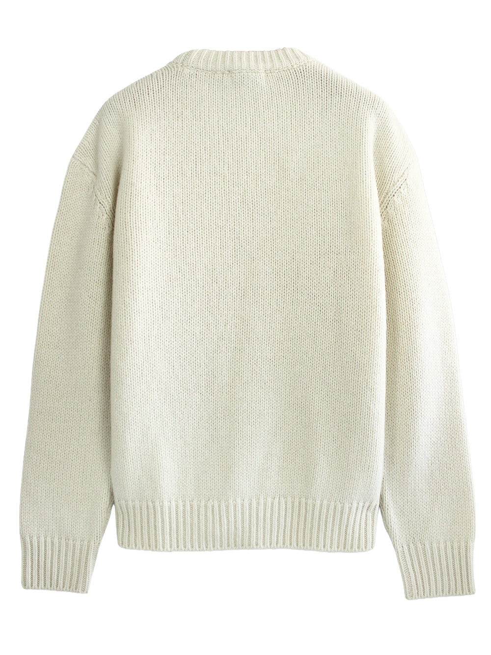 FERRAMENTA-CREWNECK CHUNKY WOOL-FMT30015 WHITE