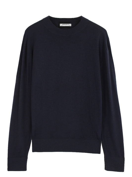 FERRAMENTA-CREWNECK MERINO CASHMERE-FMTSIN43 BLUE NAVY